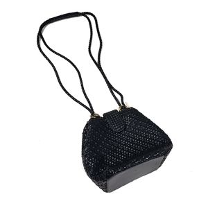 Y&S Original Blue Woven Crossbody Bag